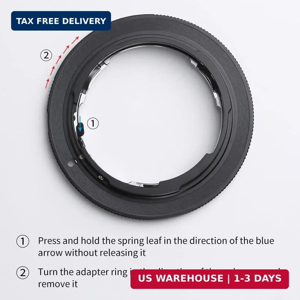 K&F Concept Lens Mount Adapter Compatible for Nikon Nikkor F/AF AI AI-S Lens to