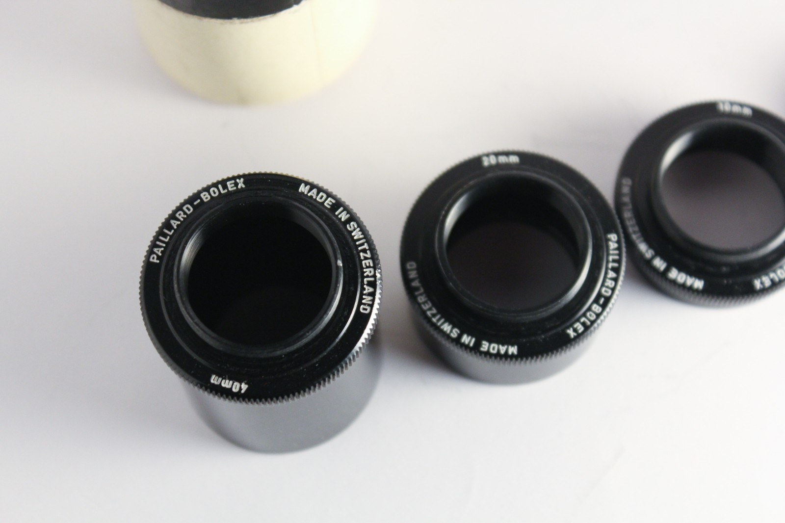 Original Paillard Bolex C Mount Macro Extension Rings set Tubes Tubex H16 reflex