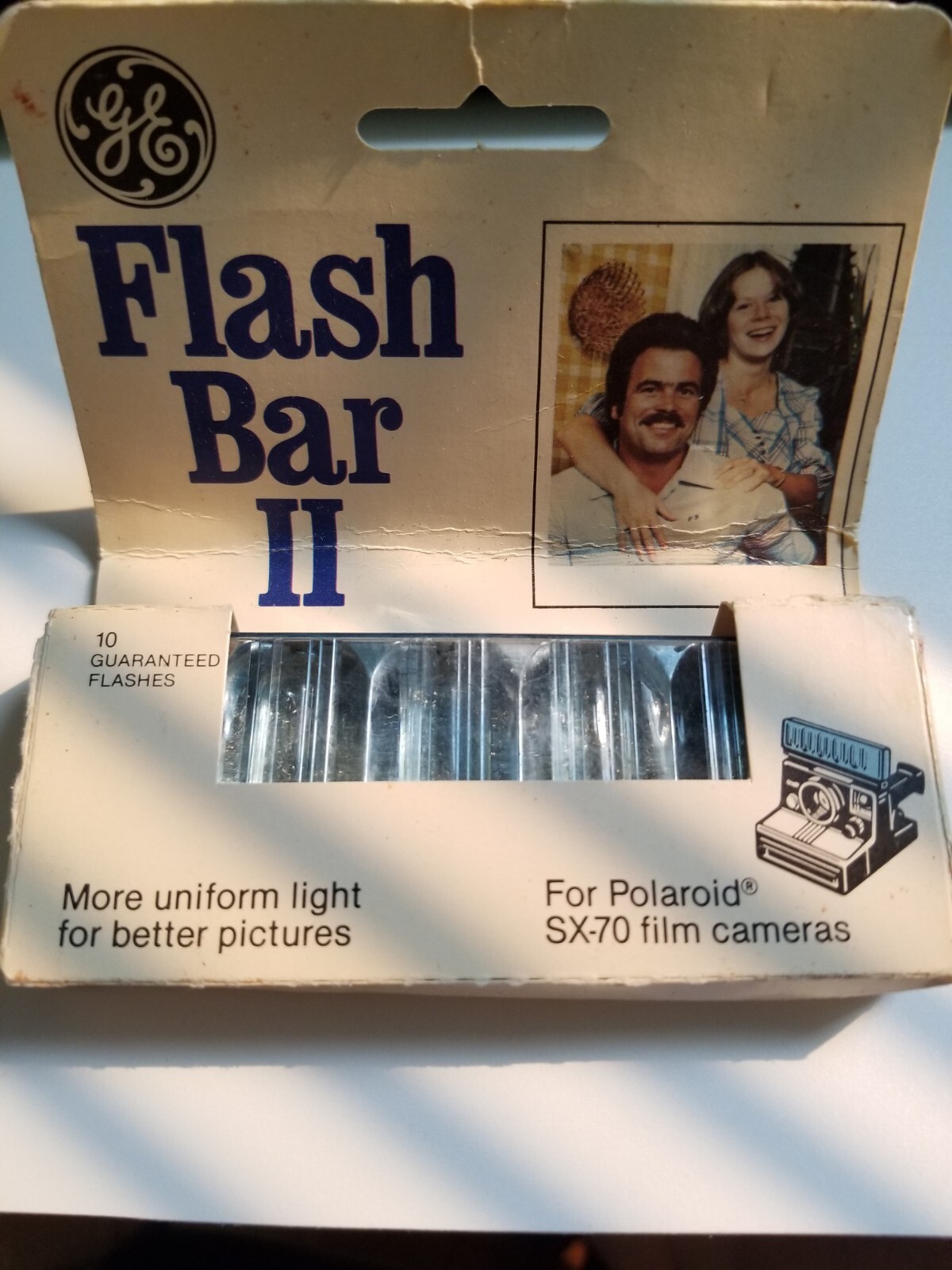 Vintage GE General Electric Flash Bar II Polaroid SX-70 Camera
