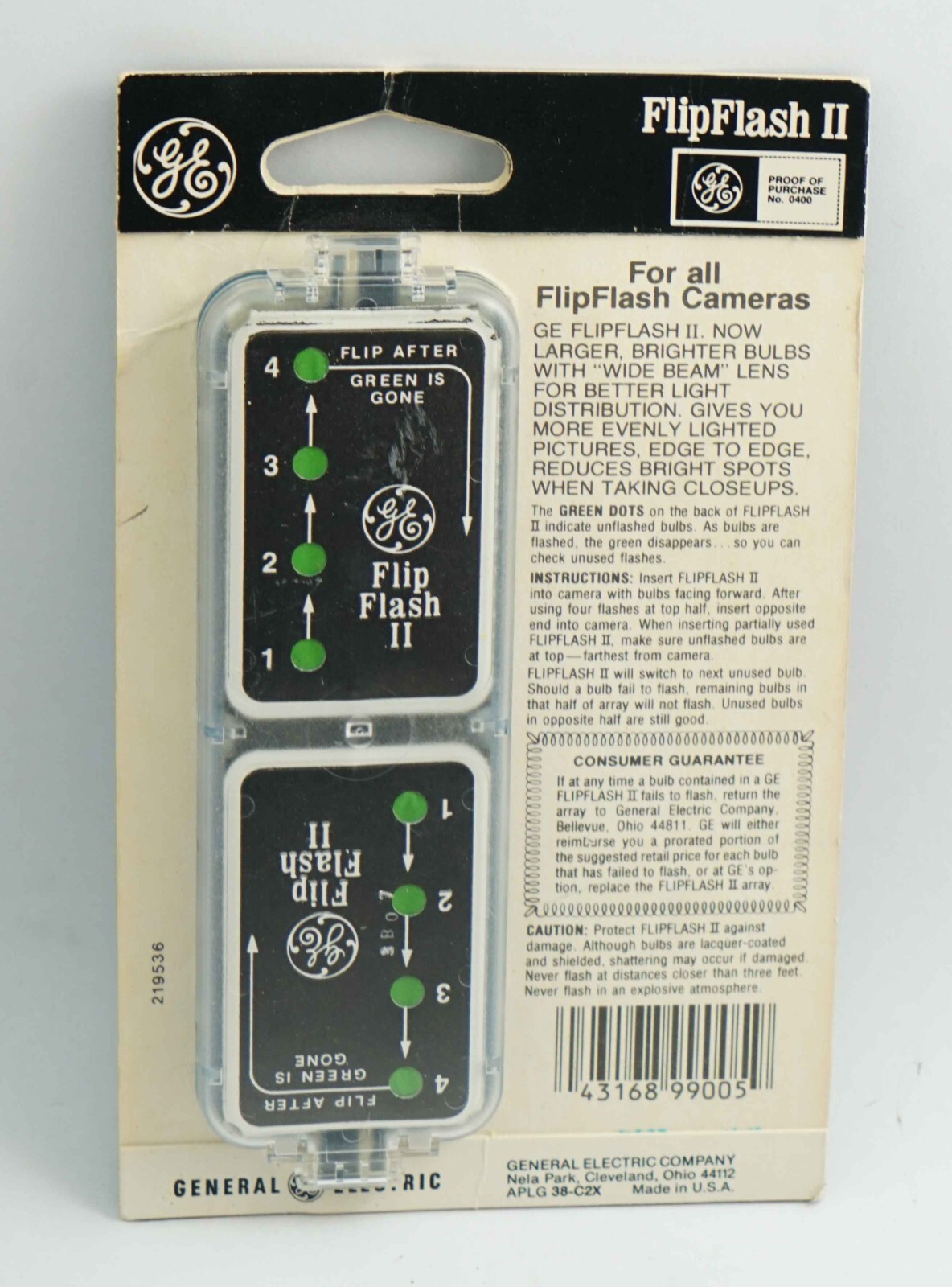 GE FlipFlash II Twin Pack Original Packaging