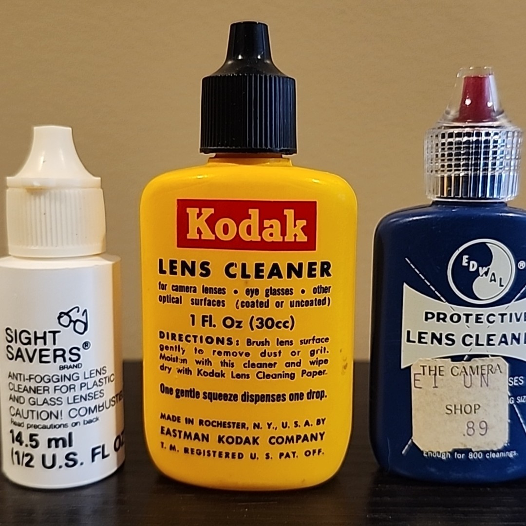 Vintage Kodak Lens Cleaner, Edwal Lens Cleaner, Light Savers Anti Fogging
