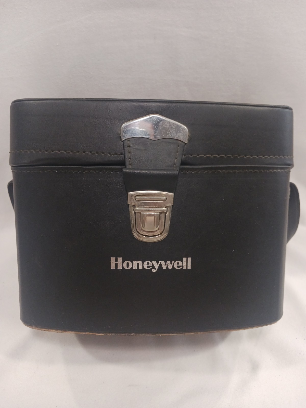 Vintage Pentax Honeywell Hard Camera & Lens Case 11″ x 6″ x 6″ Black Leather VGC