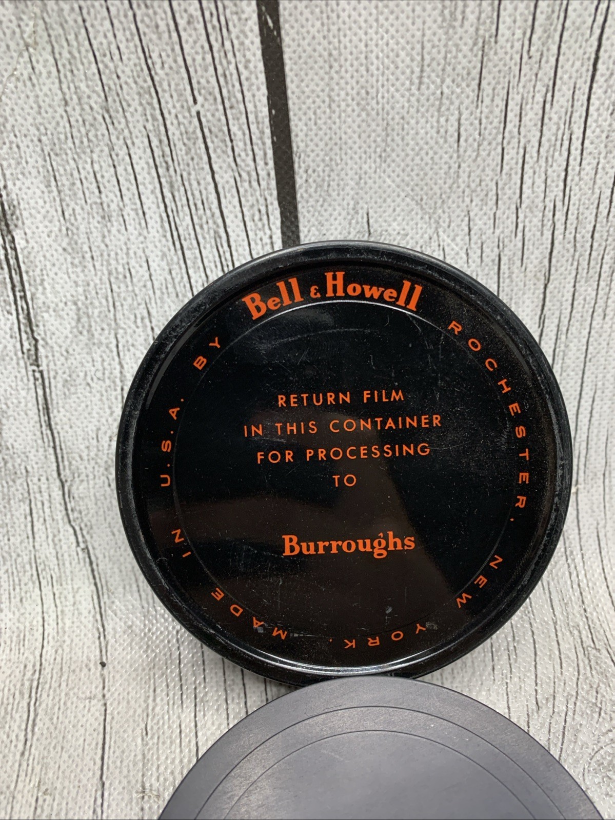 Vintage Bell & Howell Film Spool USA Black W/ OG Case