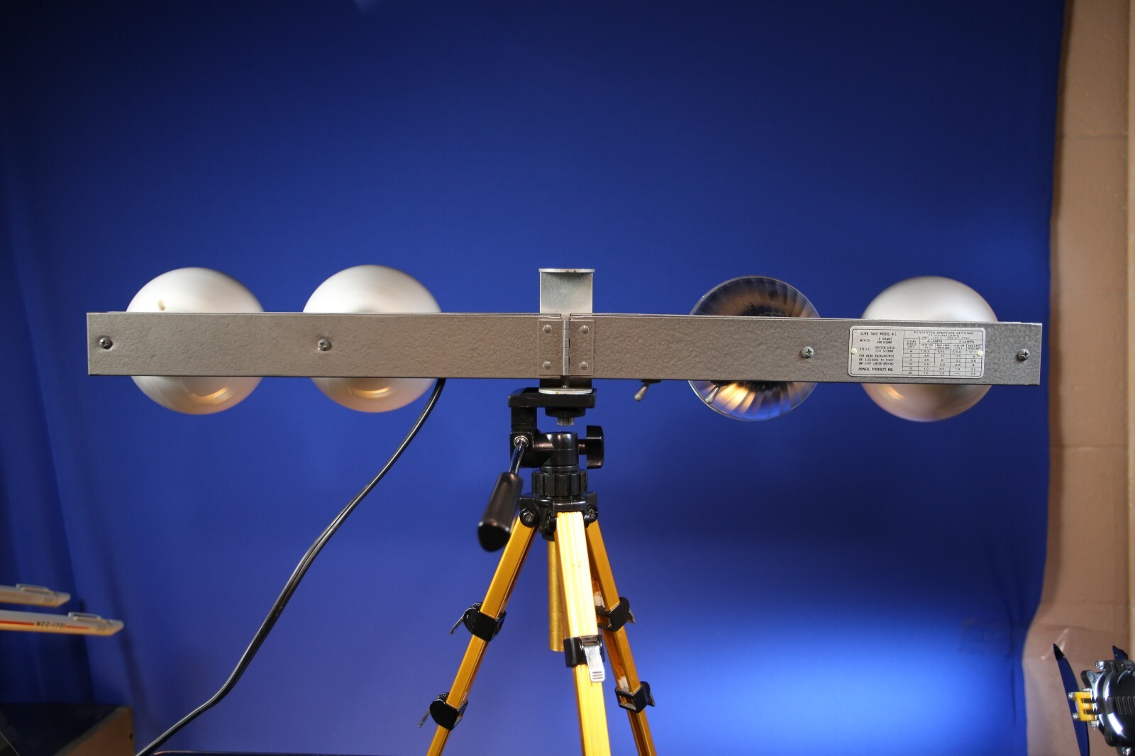 4 Spot Powelite Folding Flood Light Panel by Powell Products Chicago