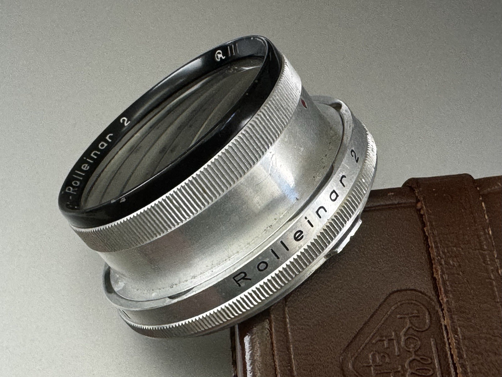 Rollei / Franke & Heidecke – Rolleinar 2 – Bay III ( 3 ) & Original Leather Case