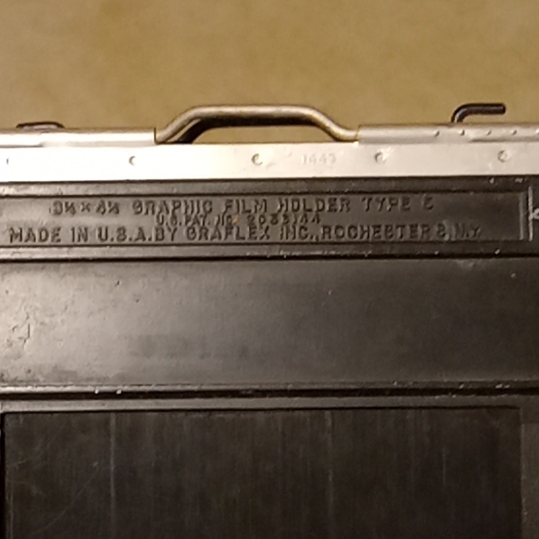 Wooden Graflex Graphic Film Holder Type 5 3.25×4.25 ” Camera