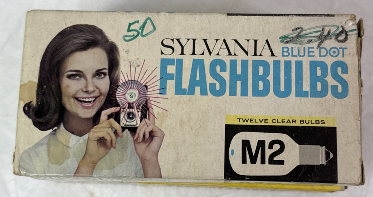 Lot Of 2 12 Pack VTG GE M2 Rhenium Flashbulbs & 1 Pack Of 10 Sylvania NOS