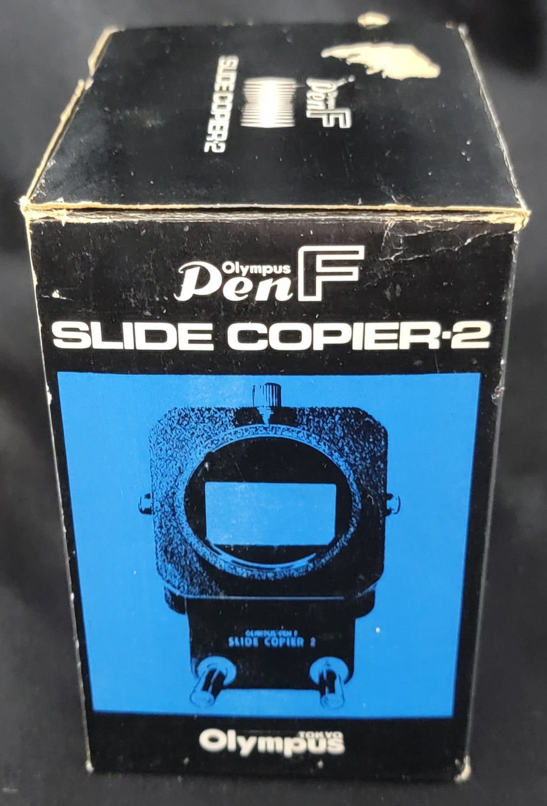 Slide Copier 2 Olympus Pen F Bellows Camera Lens Tokyo Japan Vintage