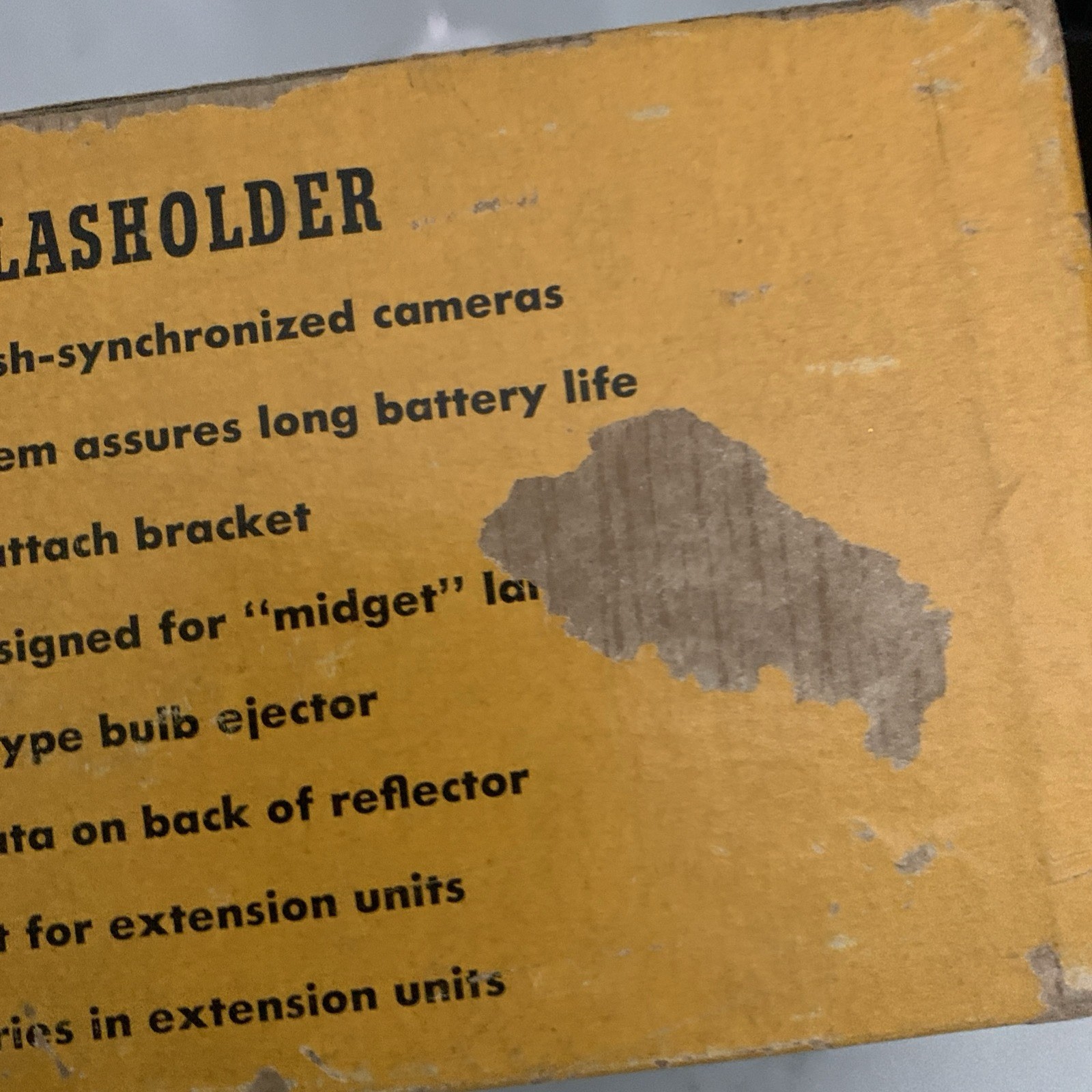 Vintage Kodak BC Flasholder Original Box Flashguard Photography￼