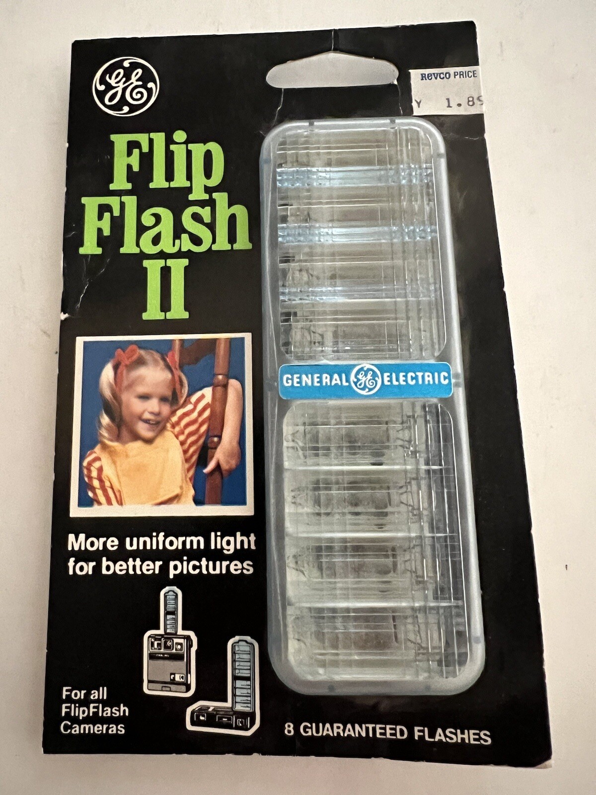 GE General Electric Vintage Flip Flash II Lot (2) New In Package NOS