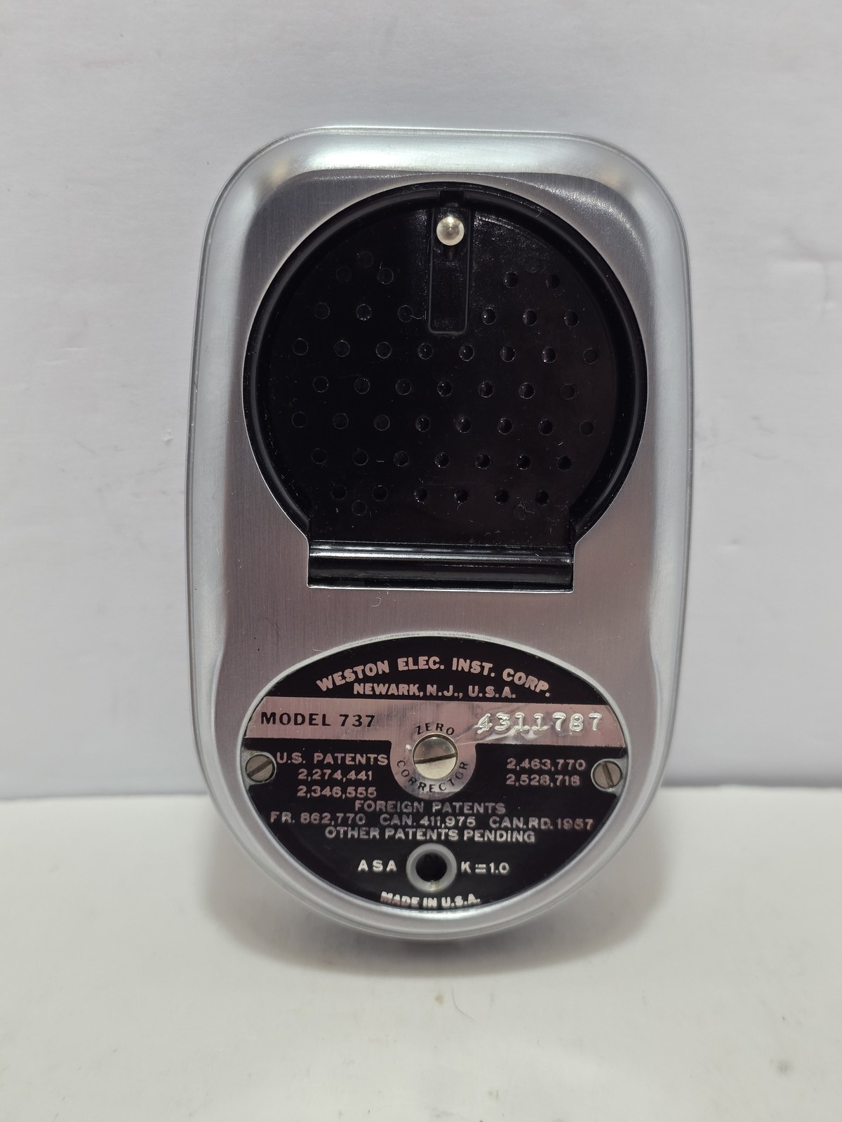 Vintage Weston Master III Model 737 Universal Exposure Light Meter USA Made