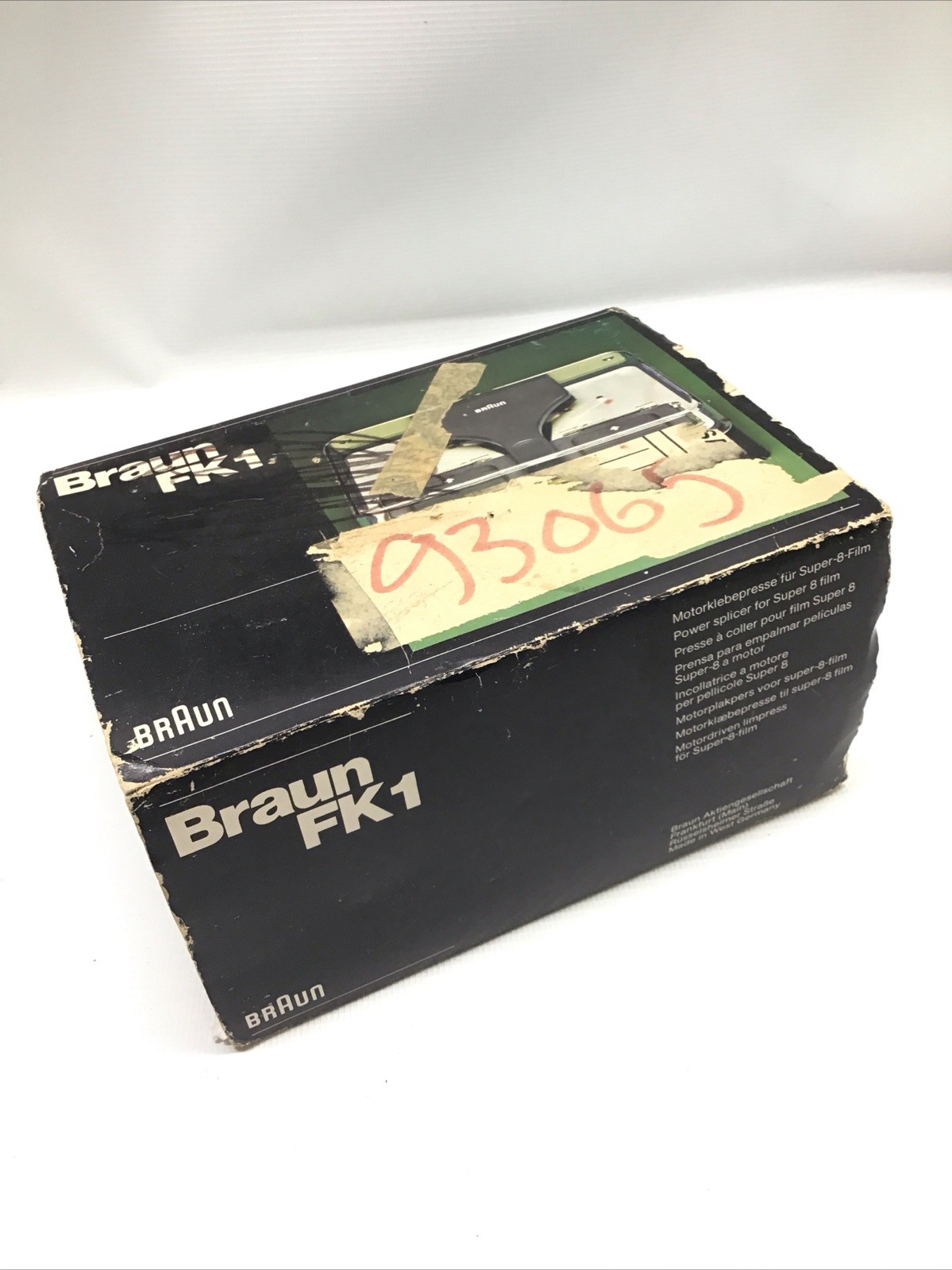 Braun AG Frankfurt/M West Germany FX-1 Motorklebepresse Super 8 Film Splicer