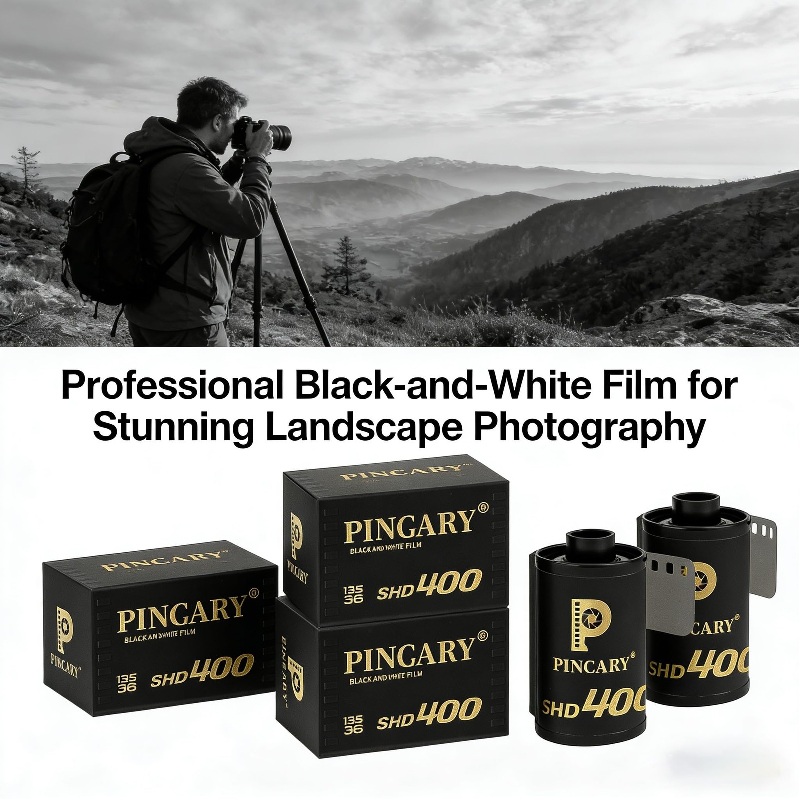 Black And White Film 35mm ISO400 Portrait Friendly Smooth Grain Roll Travel