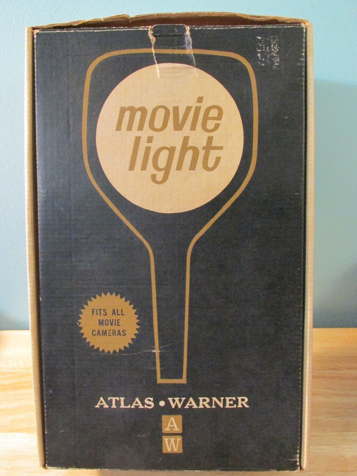 Vintage Atlas Warner Movie Light – electric plug-in – works