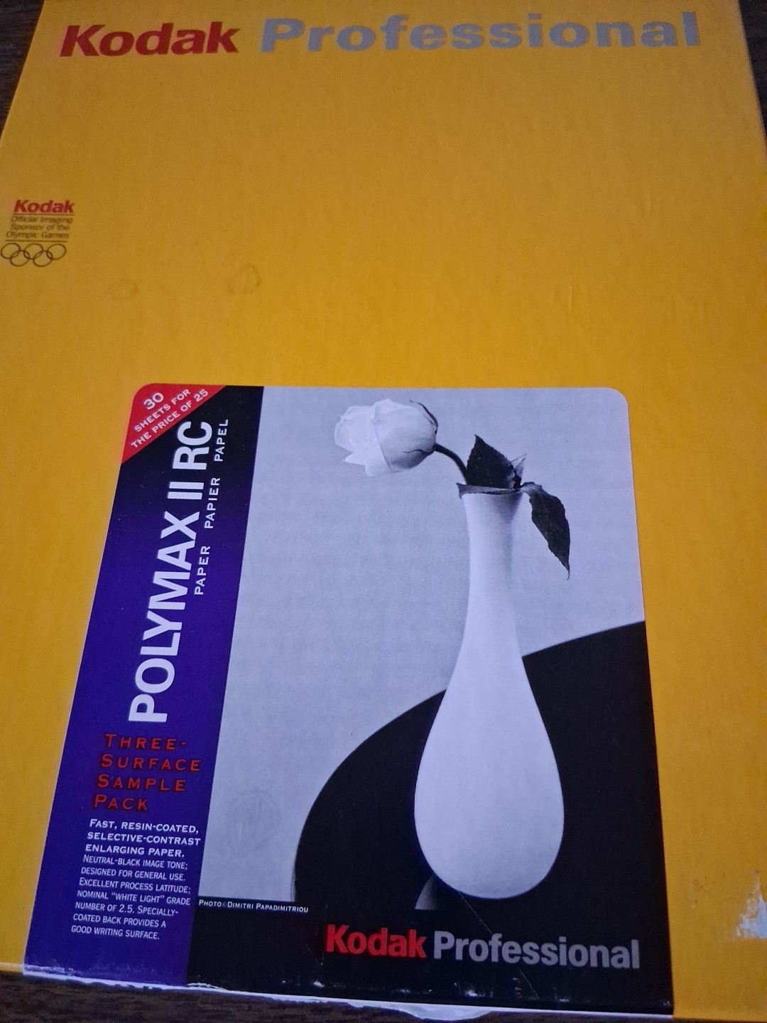 Kodak Professional POLYMAX II RC BW PAPER 8 x 10 in 20.3 x 25.4cm 30 Sample Pack