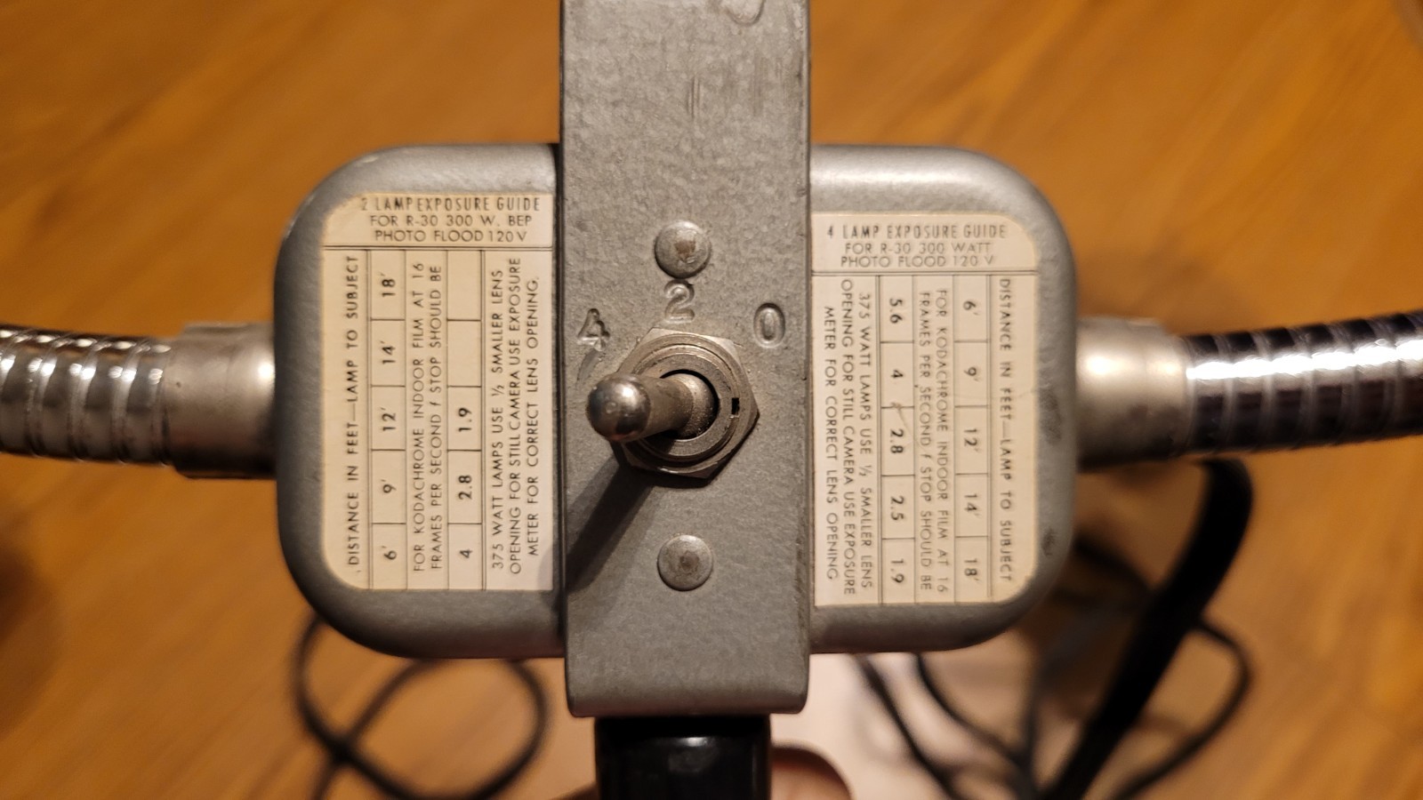Vintage Camera Light Tower with Bulbs Photographic Accessory