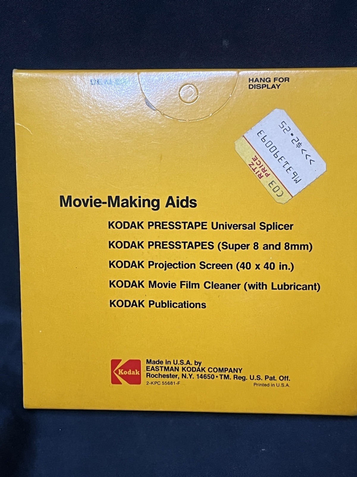New in Box Kodak 882 Super 8mm Movie Reel 200 ft