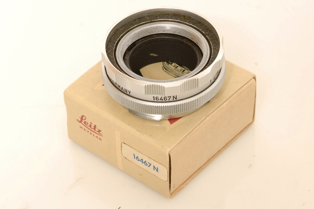 ✅ LEICA M FOCUSING MOUNT 90MM ELMAR LENS HEAD ‘OUAGO, 16467’ ON VISOFLEX II, III
