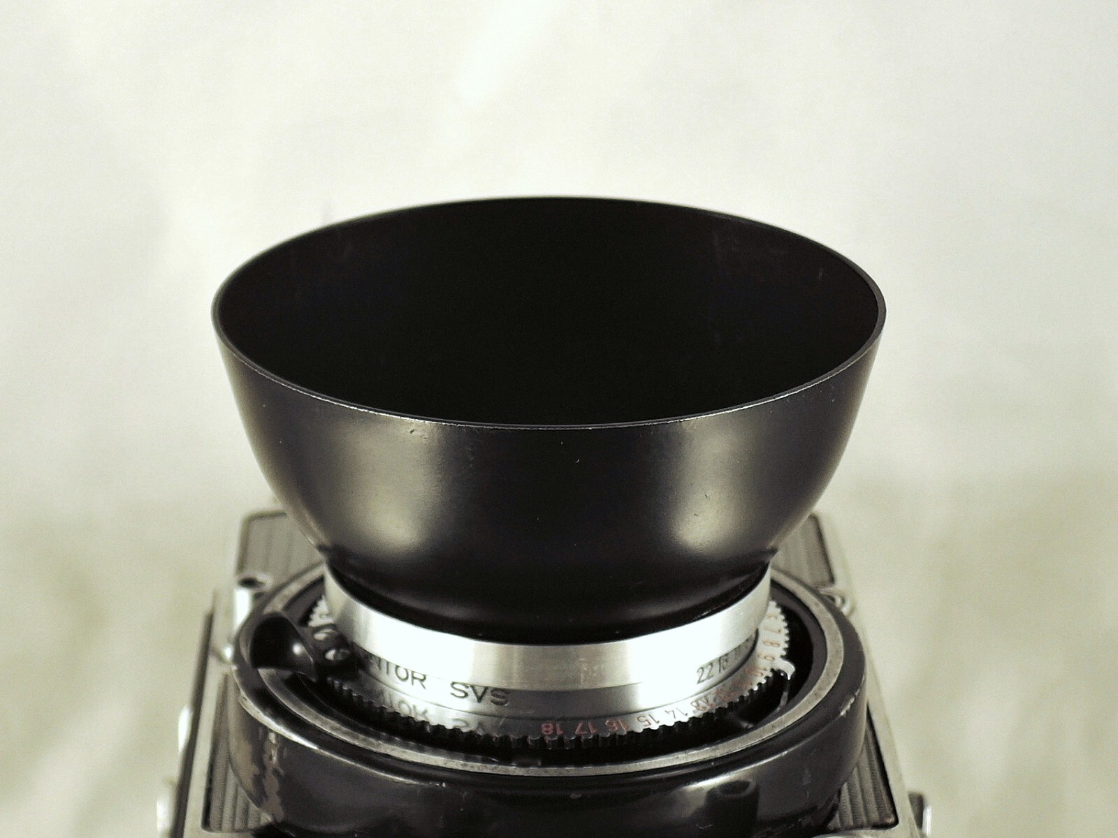 Shade hood Flexaret Meopta round bayonet B40 metal + Genuine box NICE