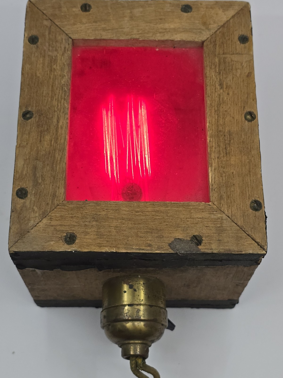 Vintage 1930-40s Dark Room Safelight Box Homemade – Camera Photography