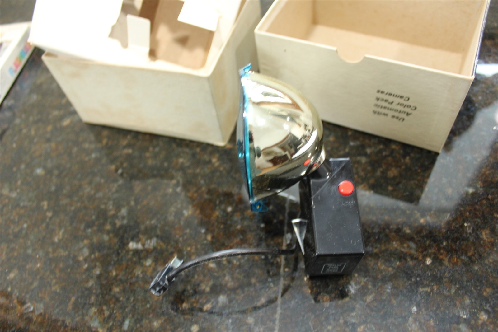 Vintage Polaroid Flash Gun Model #268 Photography Light Orig Box Untested As Is