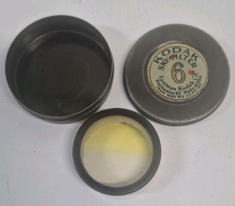 Vintage Kodak Metal Tin Fikters #6 Set Of 3 SKY COLOR PORTRAIT