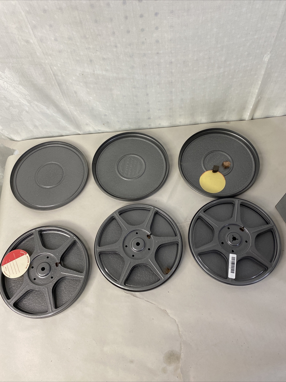 Vintage Logan De Luxe Movie Reel Chest Metal 6 Compco Empty Reel And Can