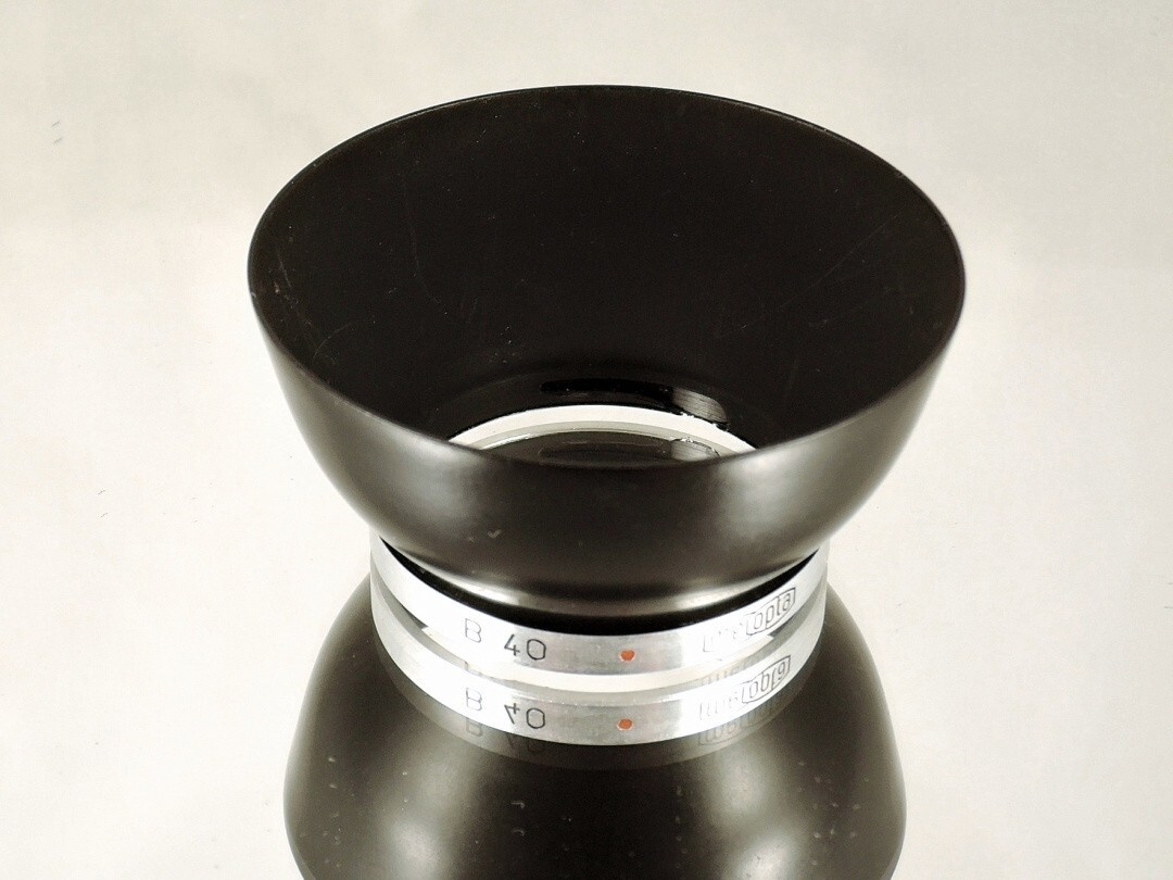 Shade hood Flexaret Meopta round bayonet B40 metal + Genuine box Used