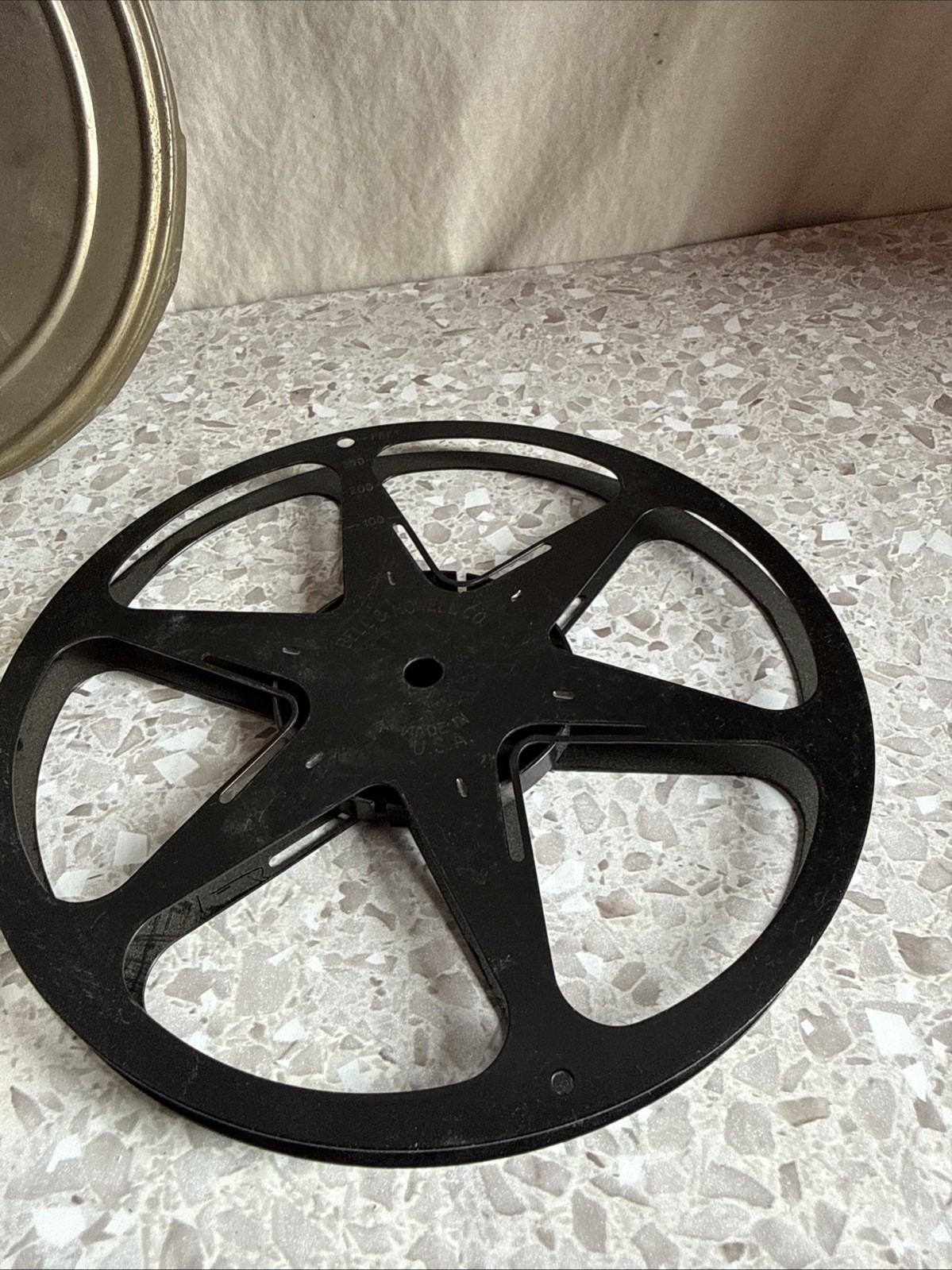 Vintage One 8mm 7” Metal Movie Reel with Metal Case And Extra Reel