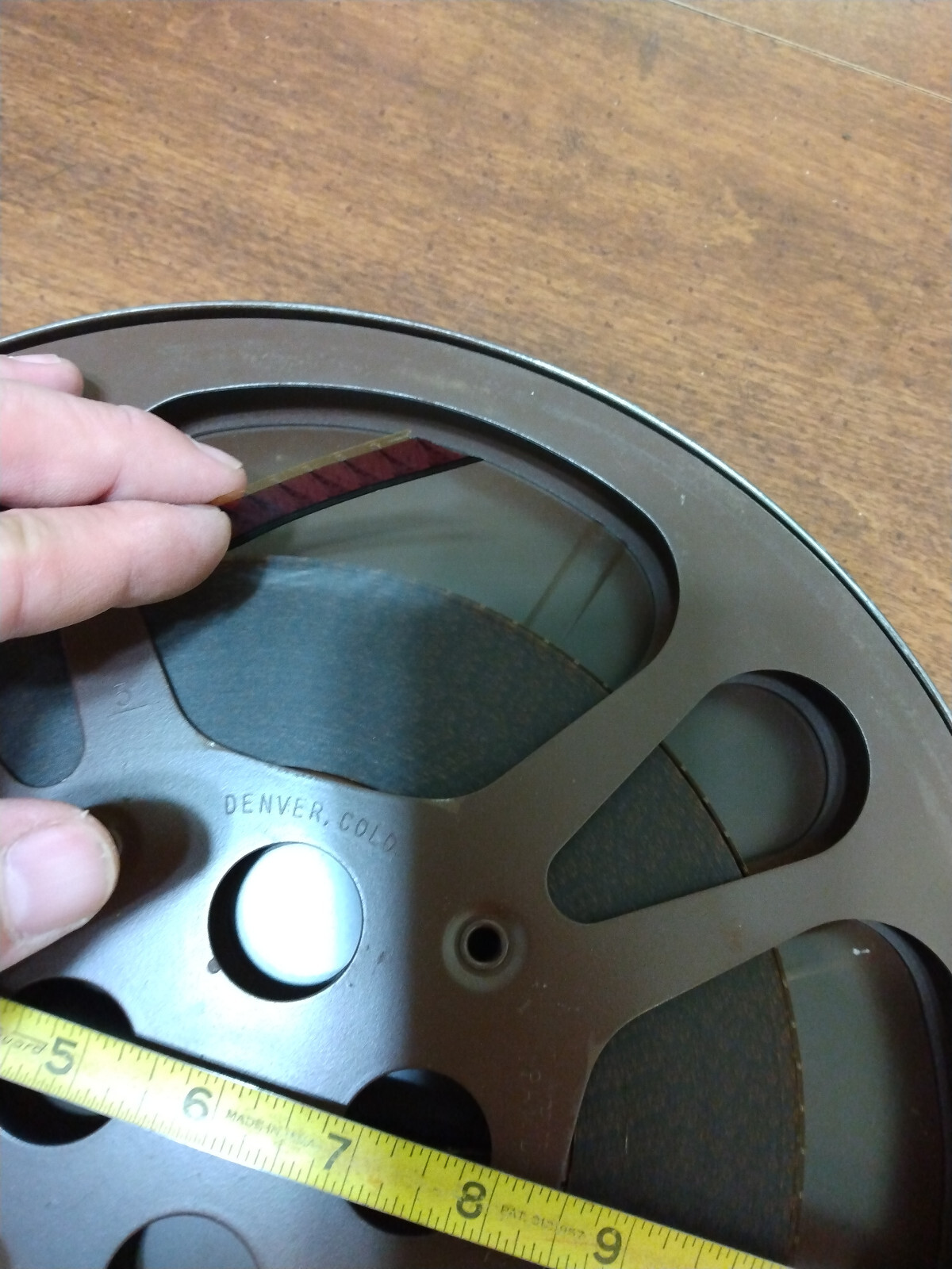 Vintage Goldberg Bros 1200 Foot 16mm Metal Reel & Can Made in the USA