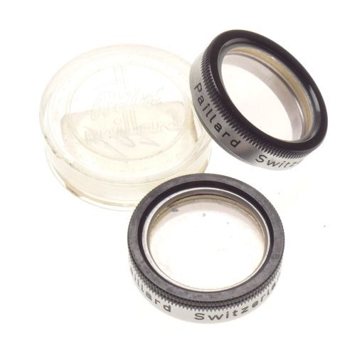 Kern paillard bolex cine camera body lens caps filters shade hood leather keeper
