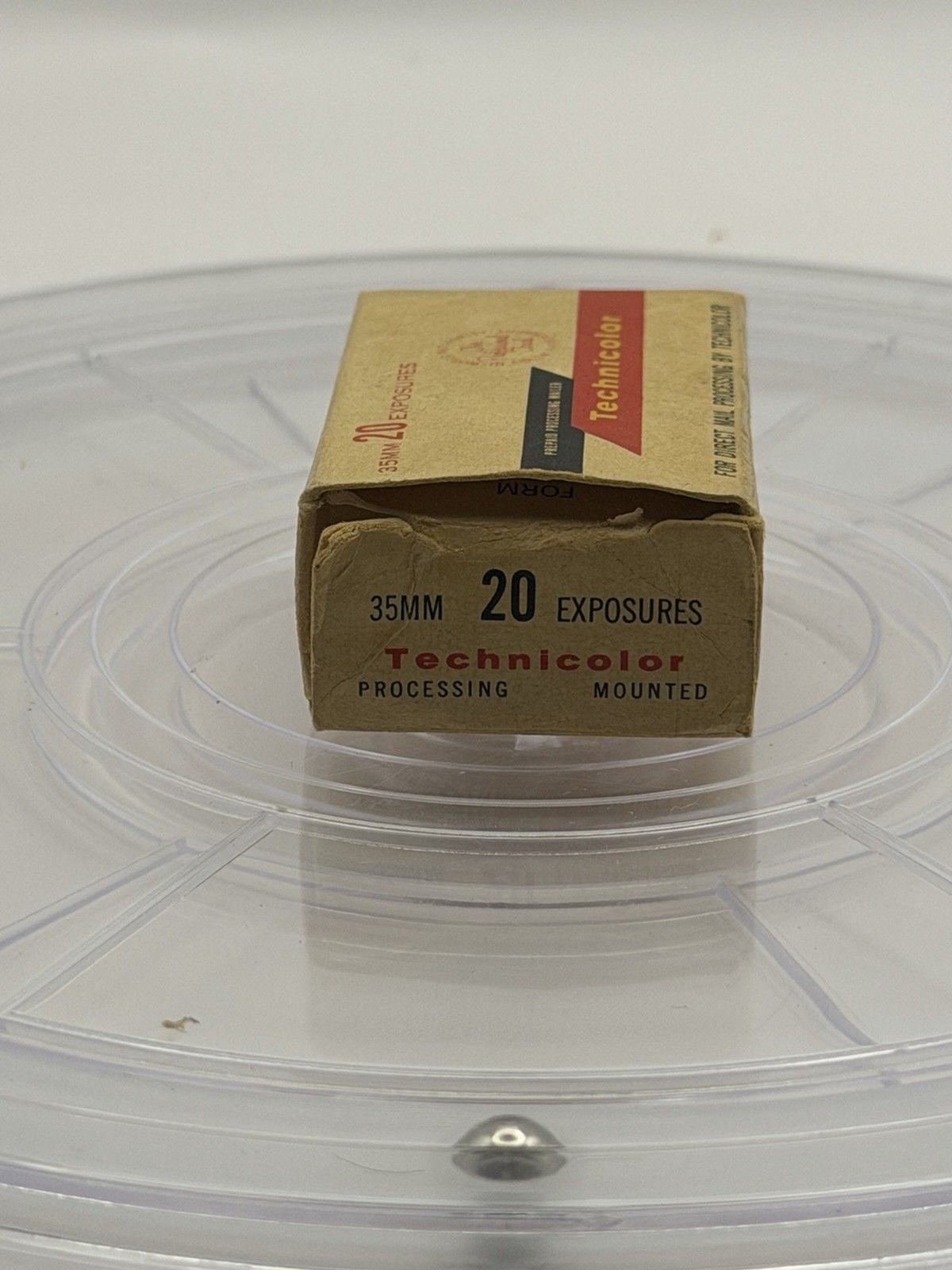 Vintage Technicolor 35mm 20 Exposure Prepaid Film Processing Mailer & Box