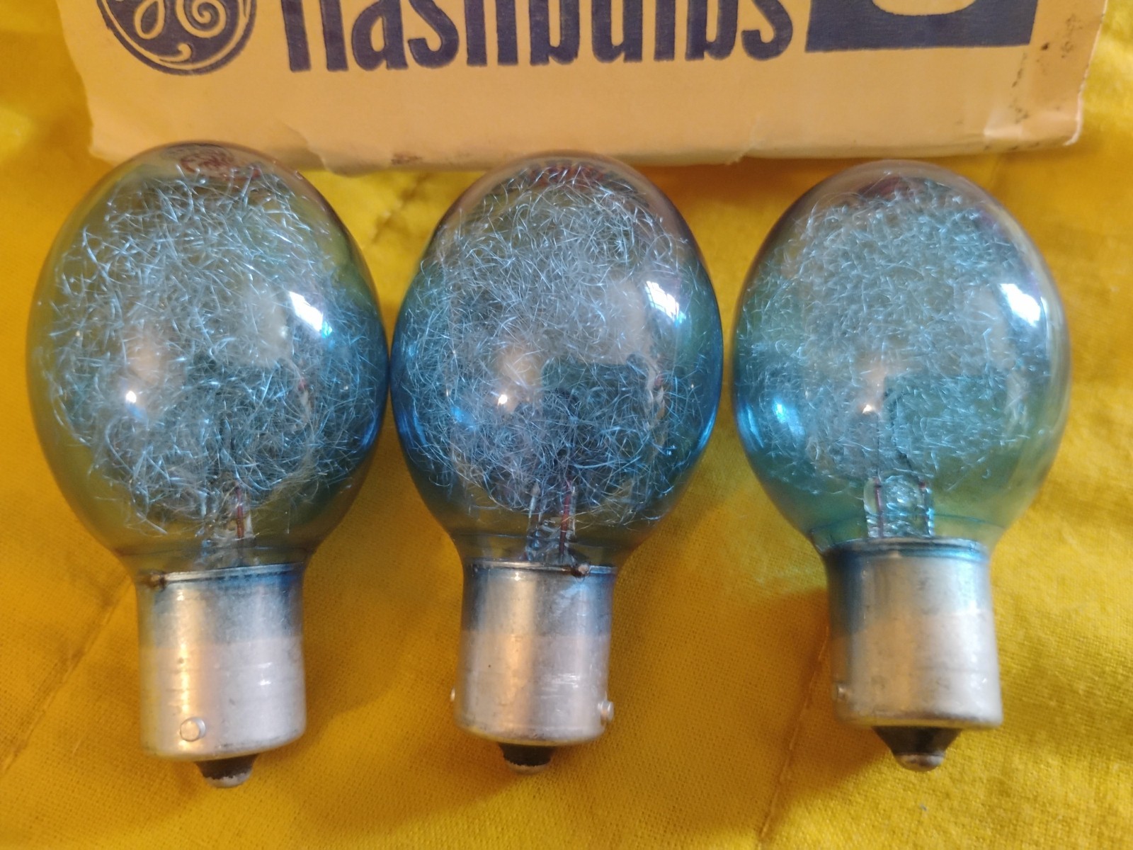 GENERAL ELECTRIC 5B CAMERA FLASH BULBS, NEW, LOT OF 3
