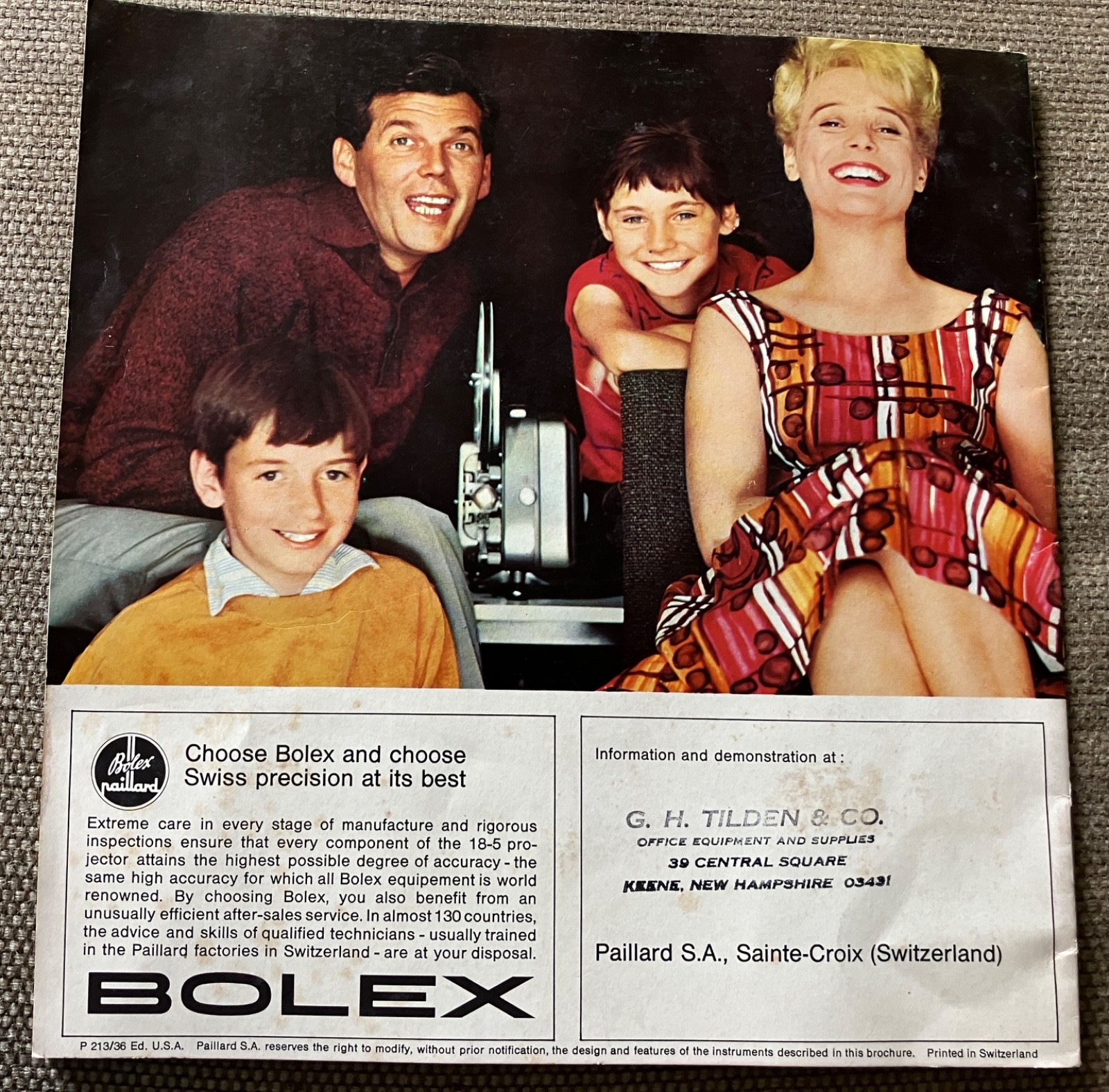 Bolex 18-5 Automatic Projector Brochure – Vintage Original