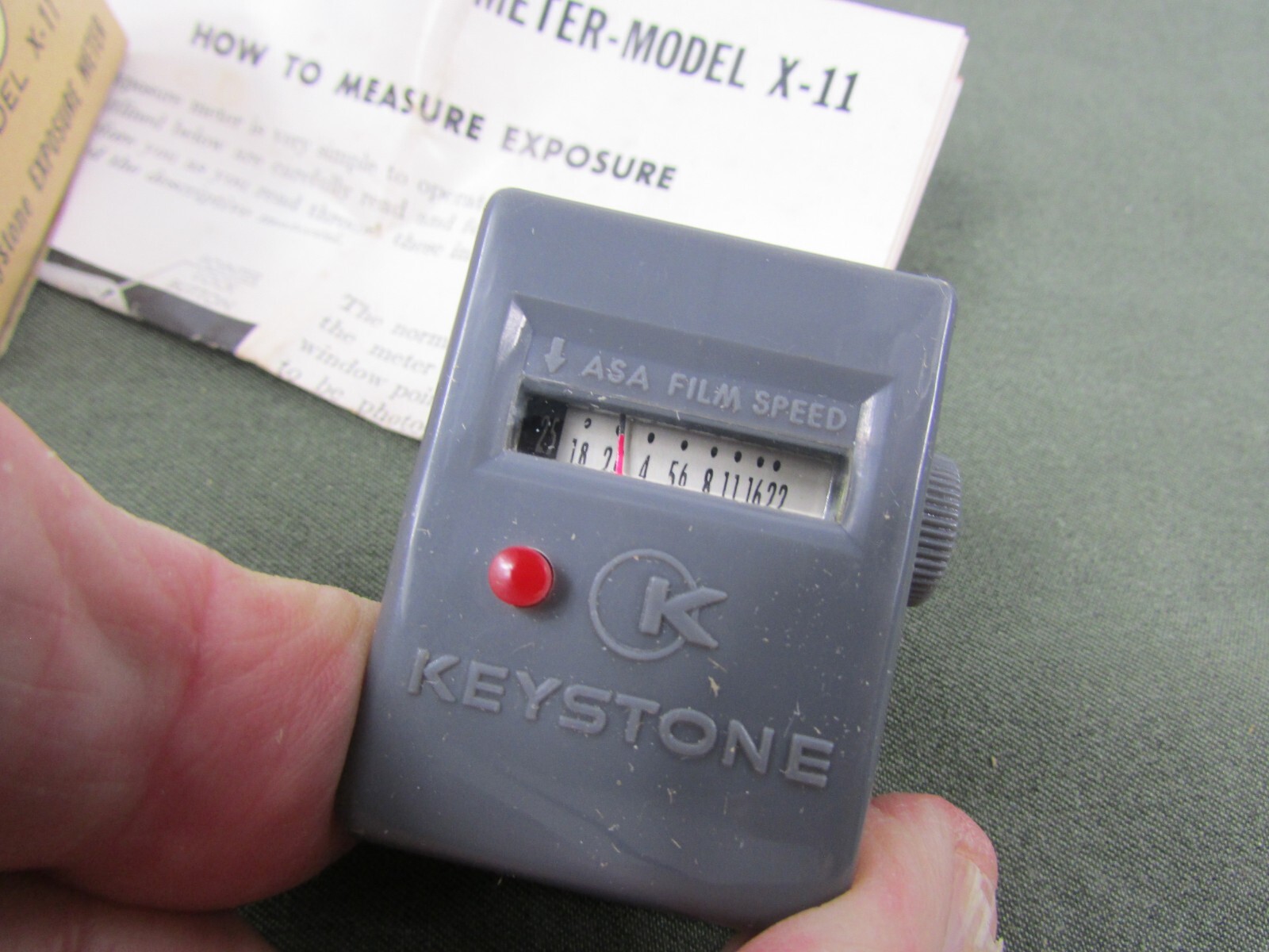 Keystone Movie Camera Exposure Meter Model x-11