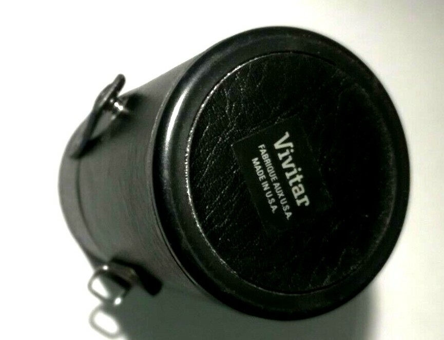 VINTAGE LEATHER CAMERA LENS CASES – EXCELLENT CONDITION VIVITAR