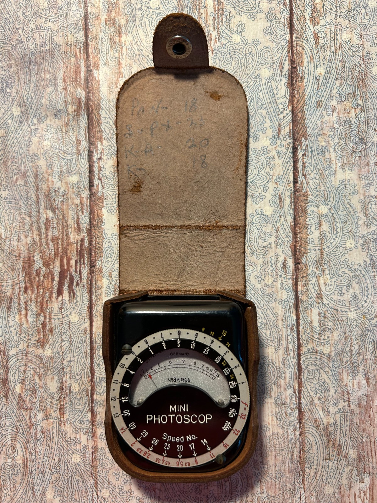 Vintage Mini Photoscop Made in Germany with Leather Case