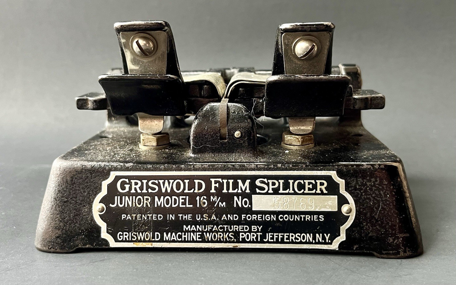 Vintage Griswold Film Splicer Junior Model 16mm 58769 Fort Jefferson NY