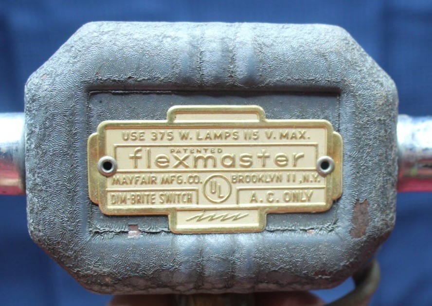 Vintage Mayfair Flexmaster 50’s movie camera light Photography Light bar