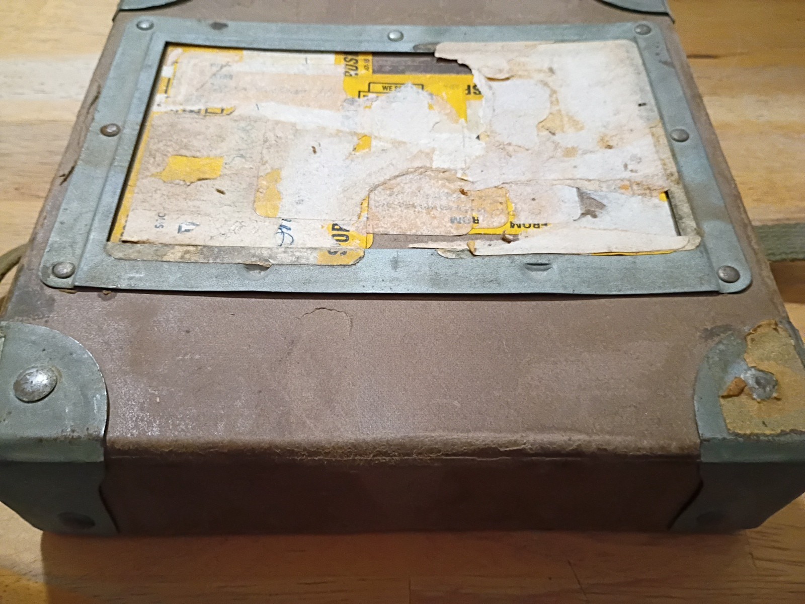 VINTAGE Film Reel Canister Case Shipping Box Mailer 8″ X 8″ X 2″