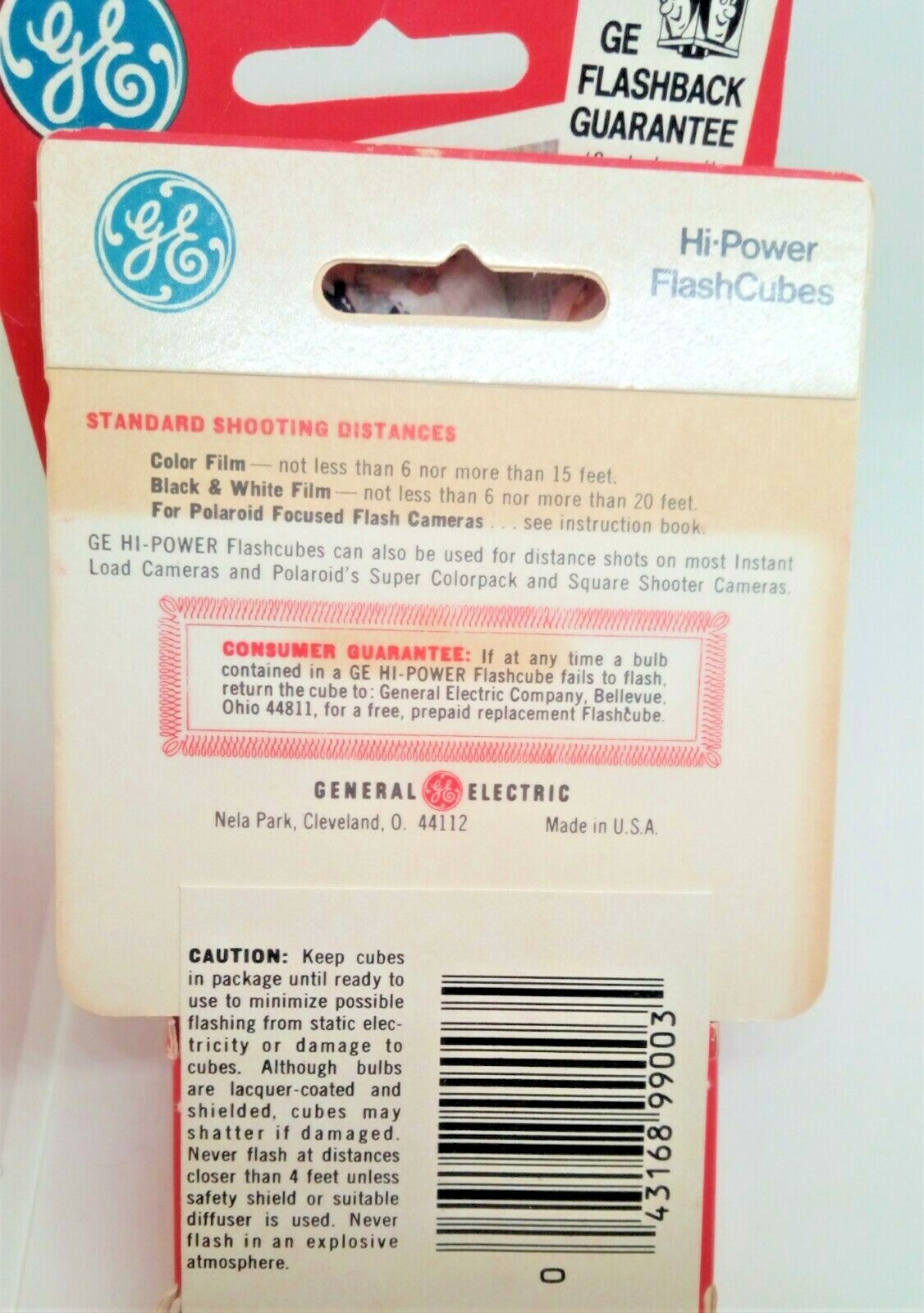 3 Vintage NIB boxes of G.E. Hi Power Camera Flashcubes (2 to a box)