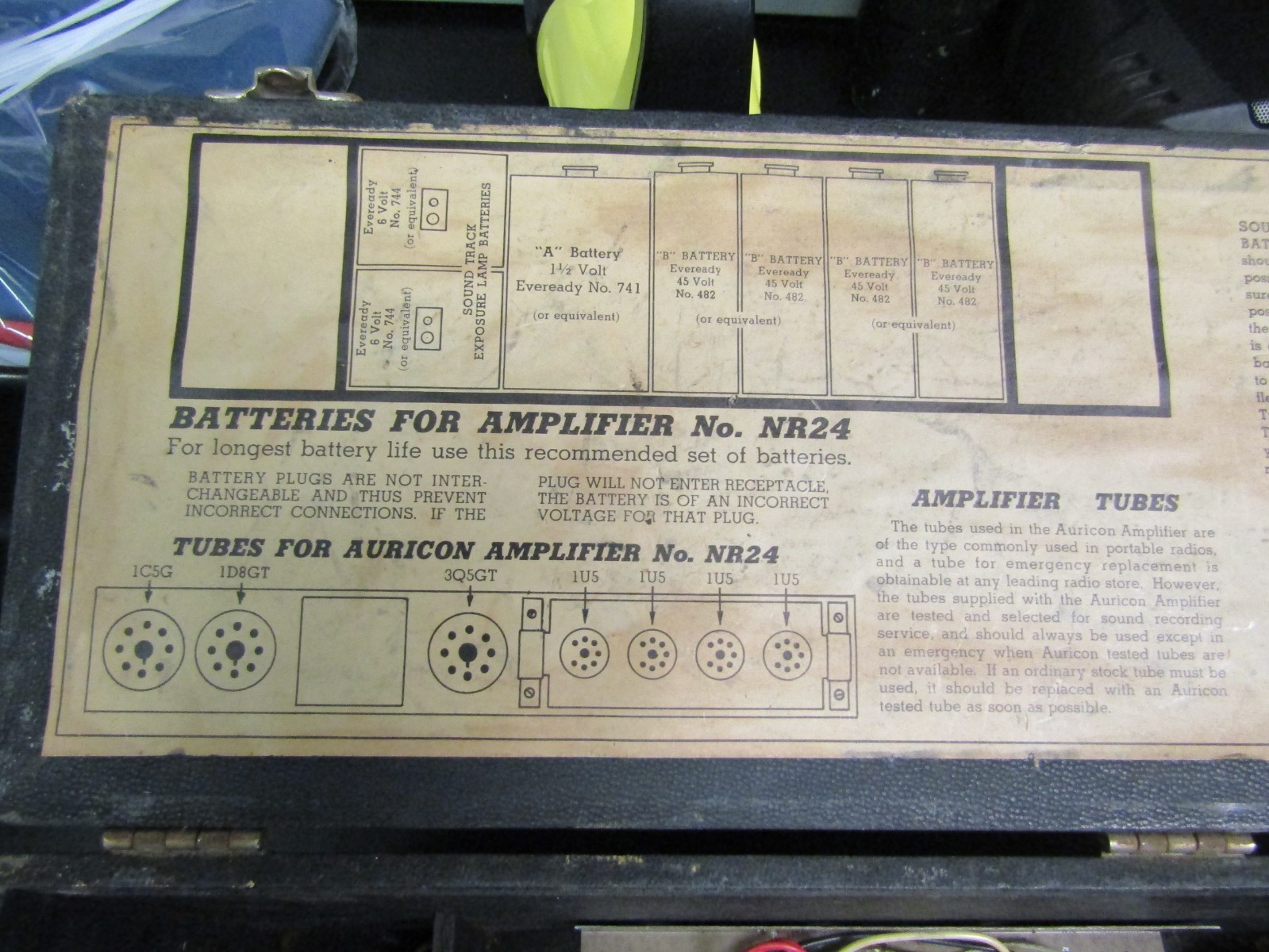 AURICON SOUND ON FILM RECORDING AMPLFIER MODEL NR24-D7-20606