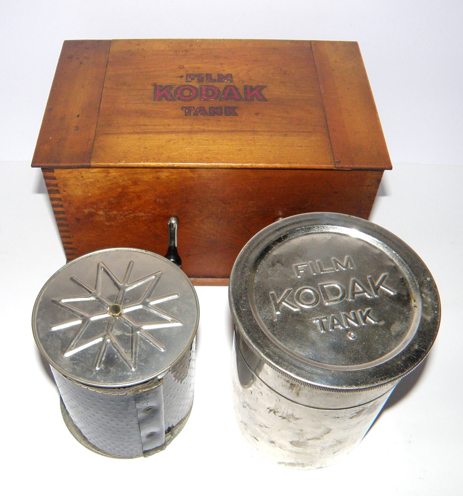 Antique Wooden Box Joint Kodak Film Tank 3 1/2in Model “B”-2 C.1907