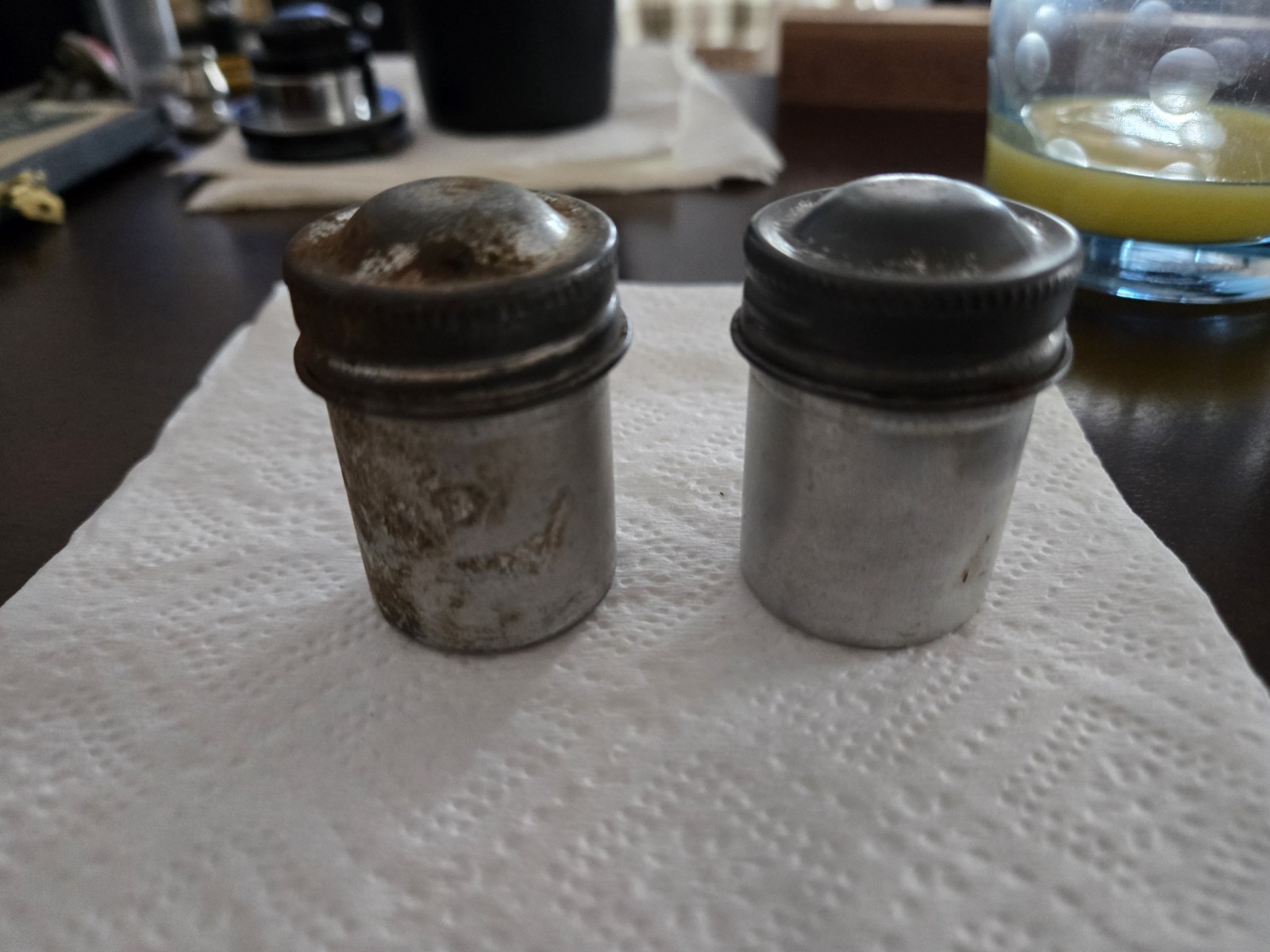 Vintage Aluminum 35MM Film Canisters Used