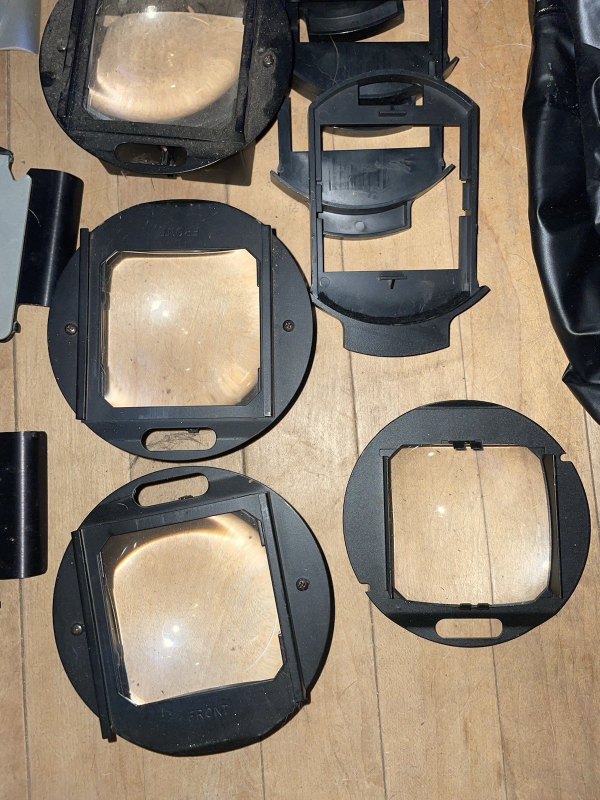 Vintage Photography Studio Accessories Lot Negative Film Lenses Etc.