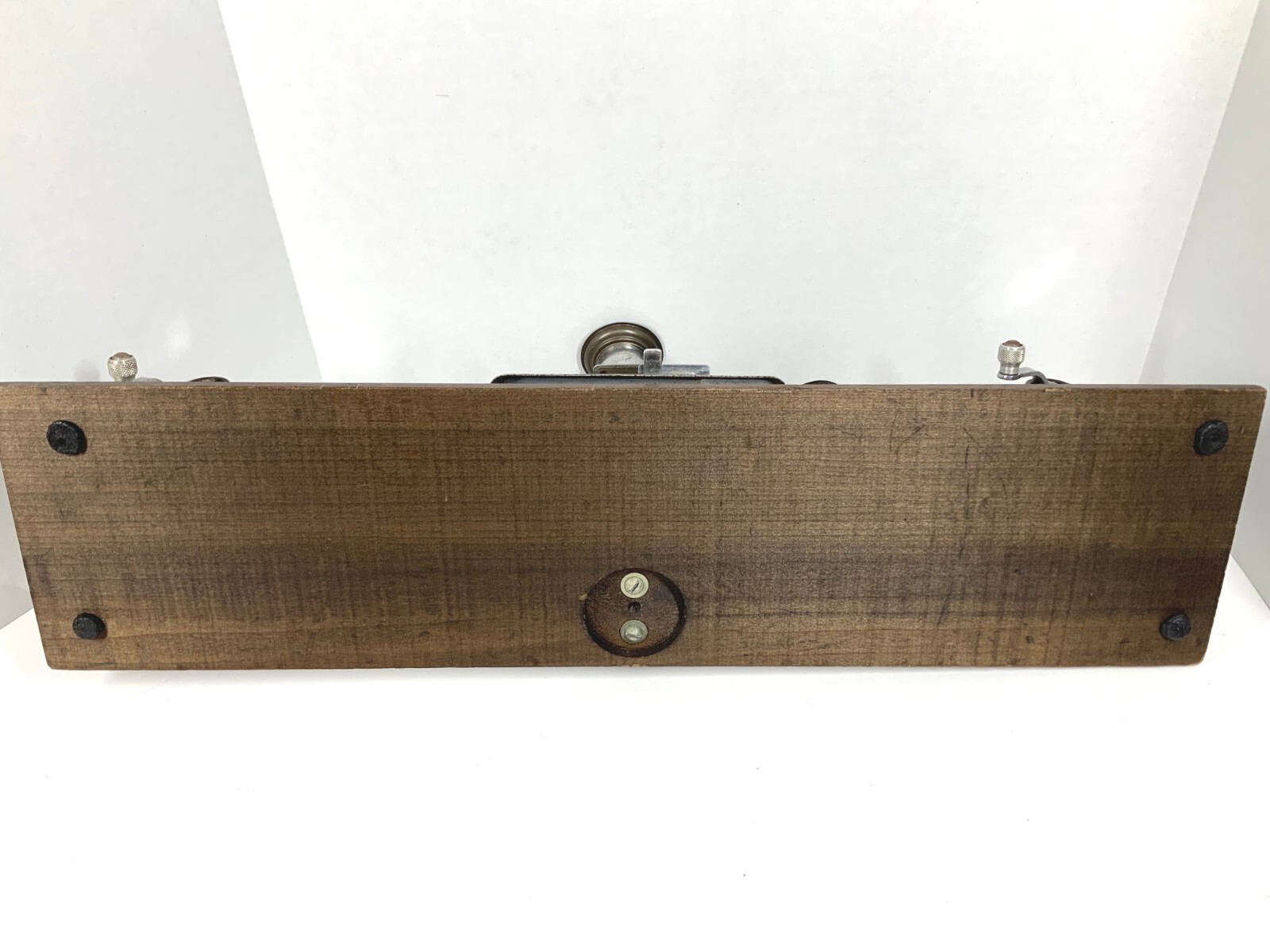 Antique Film Splicer Editor Keystone Boston Wooden Base Eyepiece And Light Works