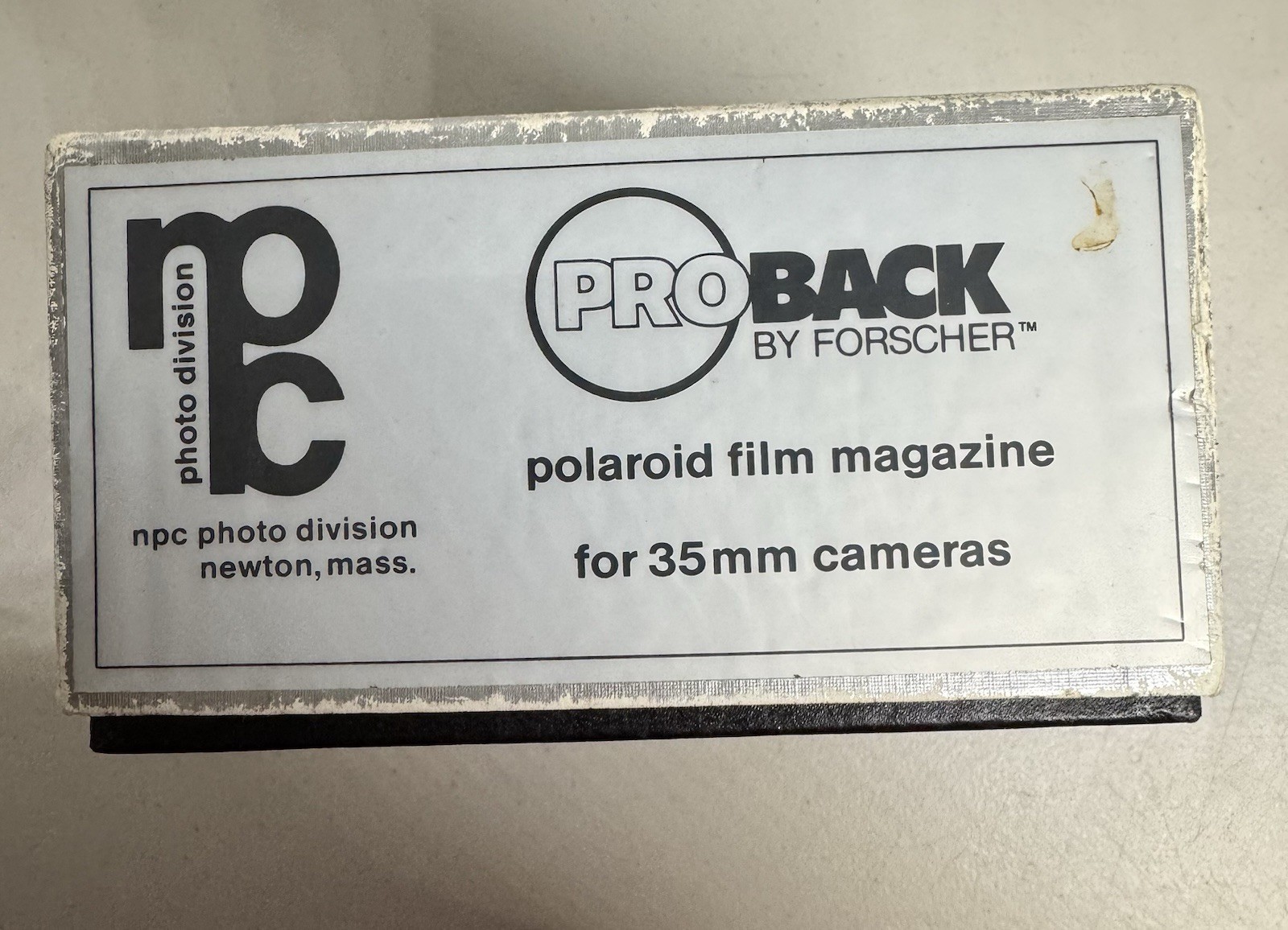 NPC Forscher ProBack – Polaroid Film Back – For Leica R4,5,6.w/Pouch and Box