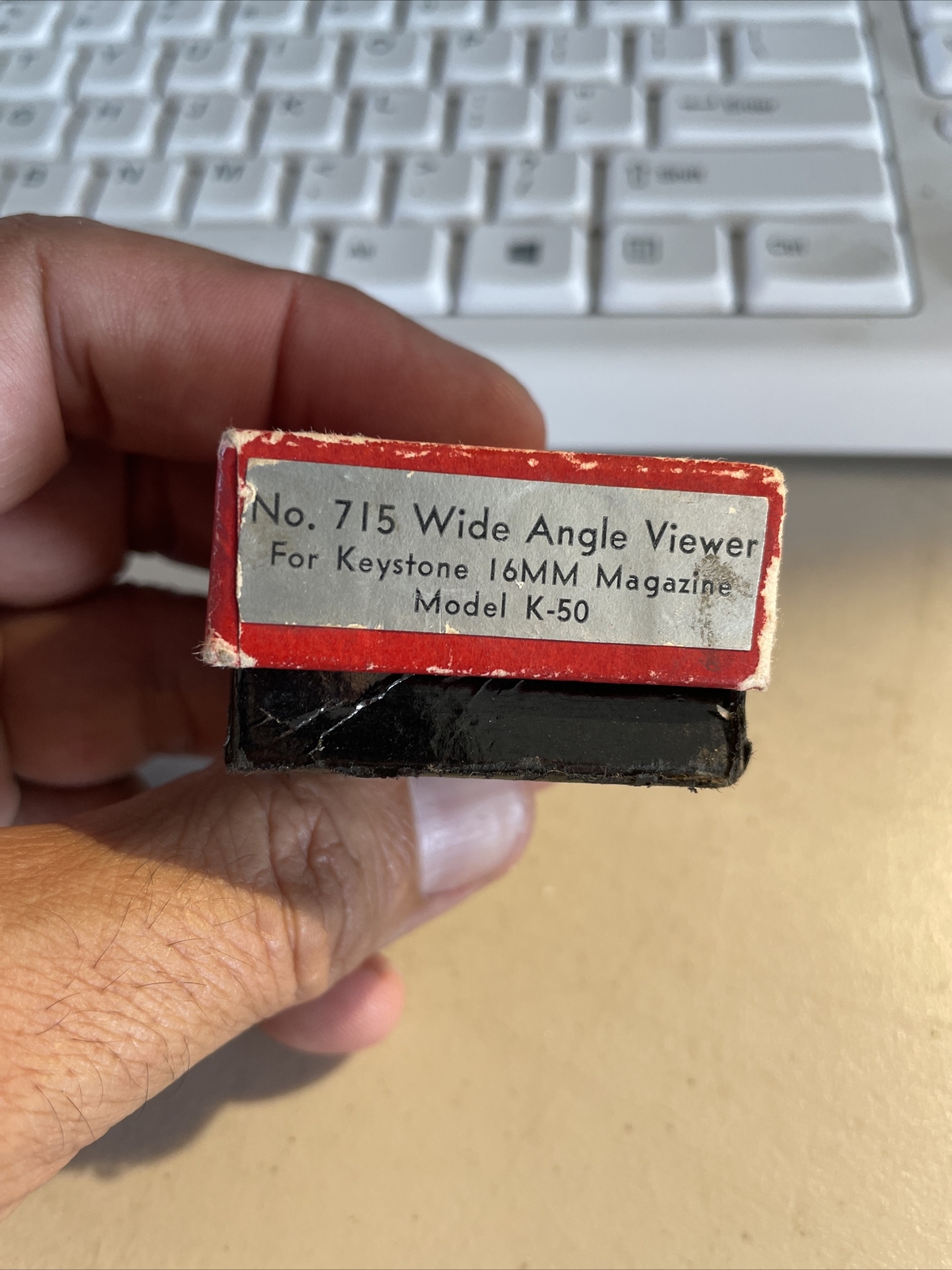 VINTAGE ELGEET NO. 715 WIDE ANGLE VIEWER for KEYSTONE 16mm MODEL K-50 (FF2)