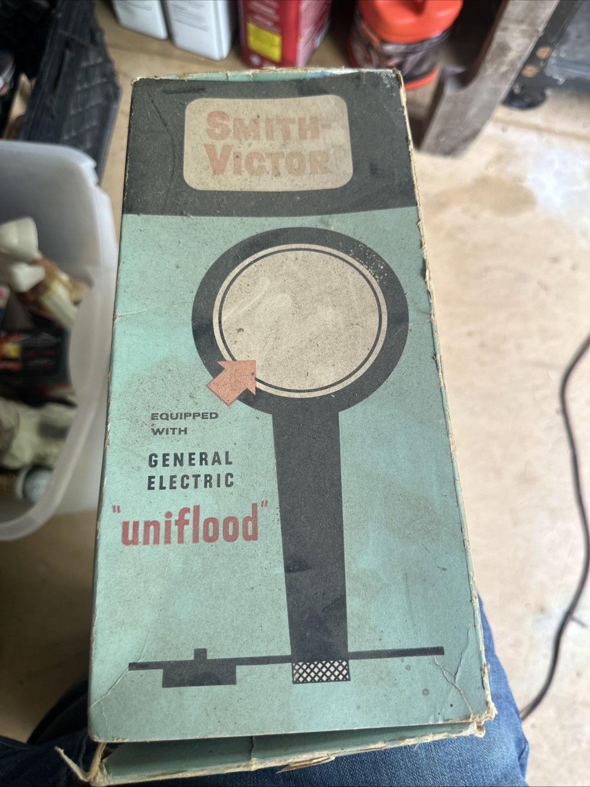 Vintage 60s Smith-Victor Compact Movie Light, Sealed Beam DWA Lamp, Made in USA