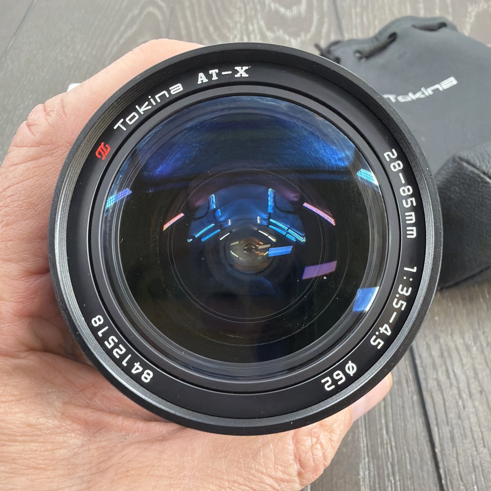 Tokina AT-X 1:3.5-4.5 28-85mm Nikon F Mount Camera Lens, UV Filter, Case.